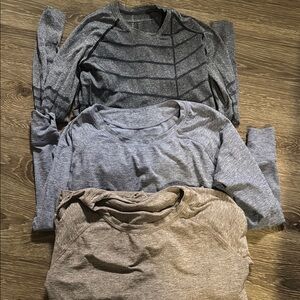 Oiselle Set of Three Long Sleeve Shirts